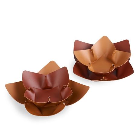 ADJ Фруктовница, D35 см., цвет: бордо/коньяк, артикул 4035.30/09