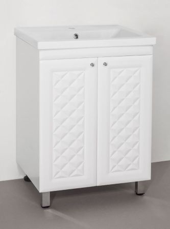 Тумба с раковиной Style Line Канна 60 под умывальник Комо 60, Люкс, артикул ЛС-00000726