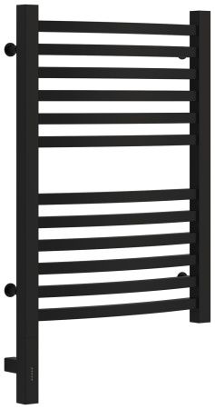 Полотенцесушитель электрический АРКУС 3.0 600х400 МЭМ левый (Матовый чёрный)