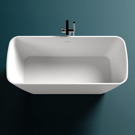 Salini AGATHA Ванна отдельностоящая 1800х800х660мм, донный клапан "Up&Down", сифон,  слив-перелив, мат-л: S-Stone, матовый, белый. 
Фурнитура: белая., артикул 100221M