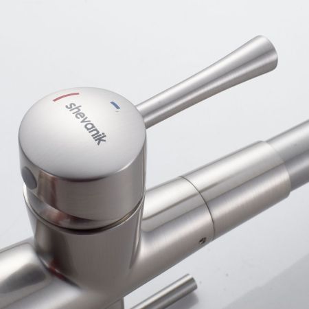 Смеситель для кухни с подключением фильтра Shevanik S428L, сатин, артикул S428L