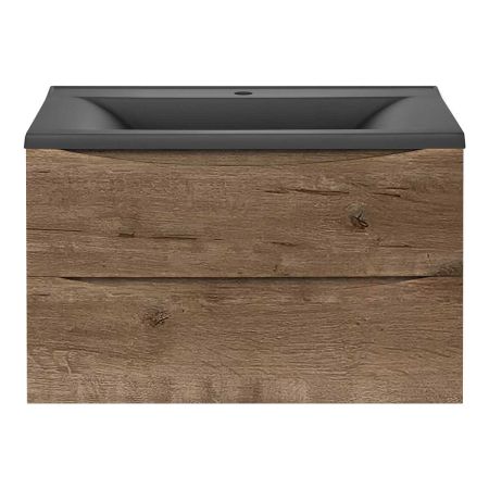 База под раковину Mia 750 подвесная, 2 выкатных ящика soft close, V.Oak, артикул VMC-2MA750VO