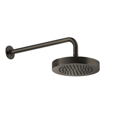 GESSI INCISO Душевая головка настенная, шарнирная на 1/2”,  Ø218мм, цвет: nero XL, артикул 58185#299