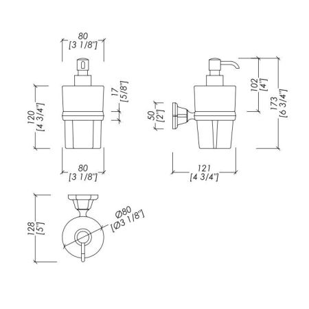Devon Jubilee Дозатор для жидкого мыла белый ,  цвет держателя и помпы никель блестящий, артикул JB130NK
