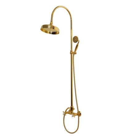 Душевая стойка со смесителем, верхним и ручным душем CEZARES LORD-CD, артикул LORD-CD-30-03/24-Bi