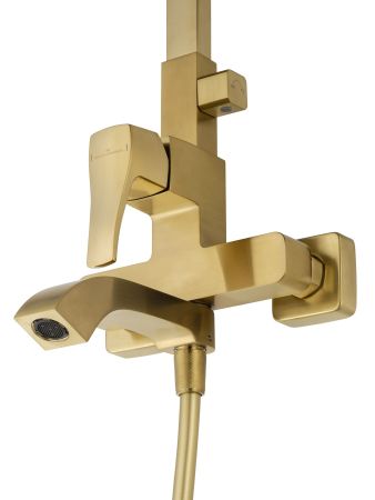 Душевая система WONZON & WOGHAND FLEX, Брашированное золото (WW-88047072-BG), артикул WW-88047072-BG