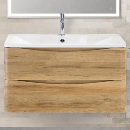 Тумба под раковину BelBagno ACQUA-900-2C-SO-RR подвесная Rovere Rustico, артикул ACQUA-900-2C-SO-RR