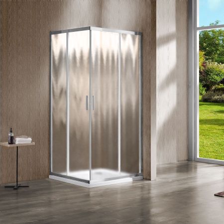 Душевой уголок Garda VSS-1G1111CH, 1100*1100, хром, стекло шиншилла, артикул VSS-1G1111CH