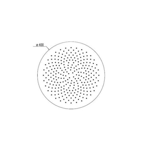 Carimali MY SLIM Верхний душ, Ø400, хромированная нержавеющая сталь. хром, артикул SLM0004CRX