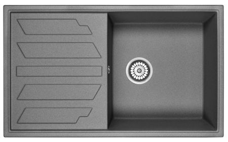 Кухонная мойка Granula 8601, ГРАФИТ, артикул 8601, ГРАФИТ