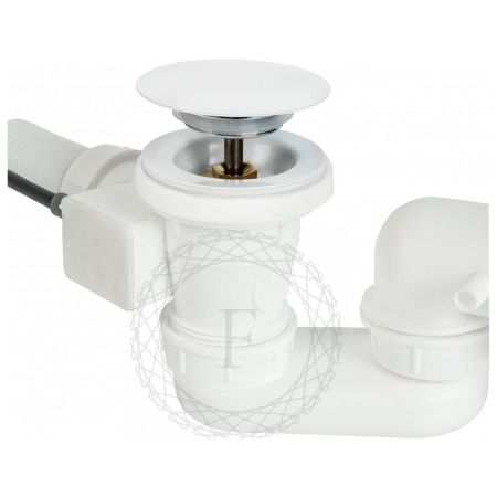 Слив-перелив (полуавтомат, 80 см.) FILARETE FL80W, белый