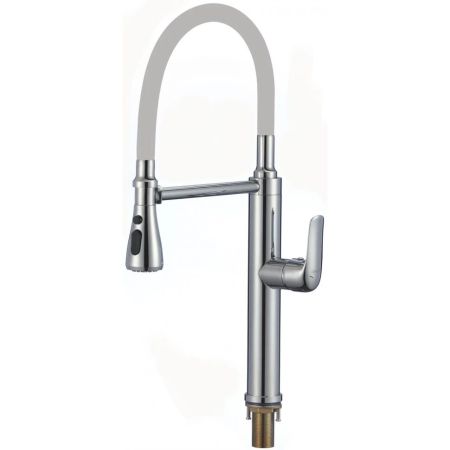 Смеситель для кухни с гибким изливом и режимом душ Savol S-002803-04, хром