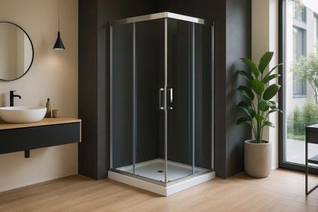 Душевой уголок Royal Bath RB HPD-C-CH 95х90х200 (матовое), артикул RB9095HPD-C-CH