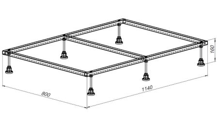 Каркас для поддона Allen Brau 120х90 8.00004, артикул 8.00004