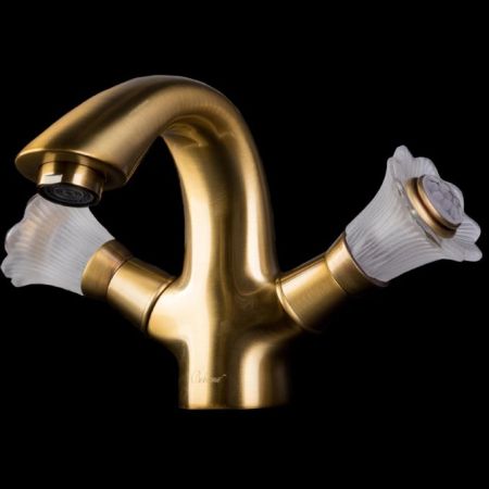 Смеситель для умывальника, Camelia бронза_Комплект, артикул 311-Camelia