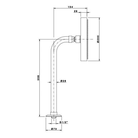 Nicolazzi Doccia Верхний душ, Ø 20см, цвет: Old Iron Matt, артикул 5704FV20