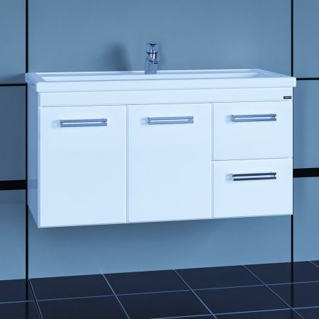 Тумба под раковину СаНта Меркурий 100 209006, подвесная ( ум. Фостер 100)