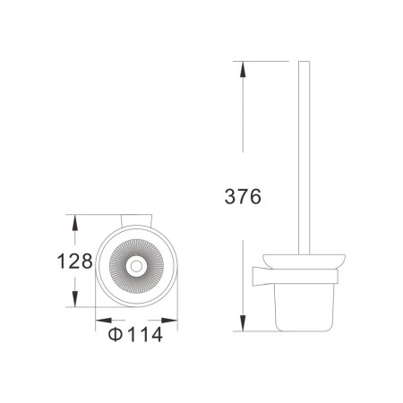 Ершик для унитаза Shevanik SG5700, хром
