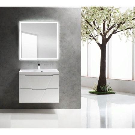 Зеркало BelBagno SPC-GRT 80 с кнопочным выключателем с подсветкой, артикул SPC-GRT-800-800-LED-BTN
