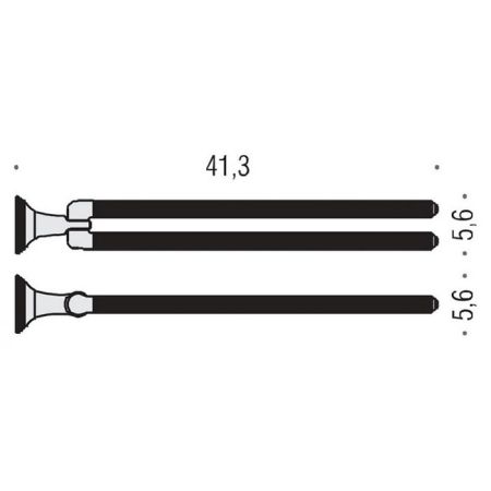 Colombo Hermitag, Полотенцедержатель, цвет: античная бронза, артикул B3312.OA