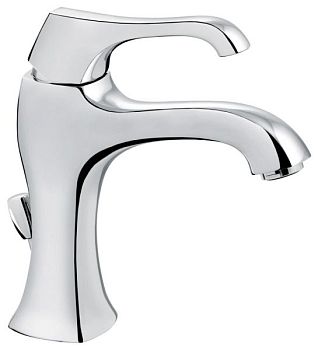 Emmevi Ares, однорычажный смеситель для раковины (излив 12,9 см), с донным клапаном, цвет хром