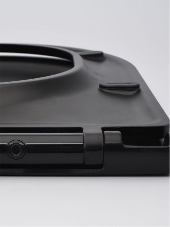 AQM1206 Сиденье тонкое быстросъемное с микролифтом, цвет черный матовый