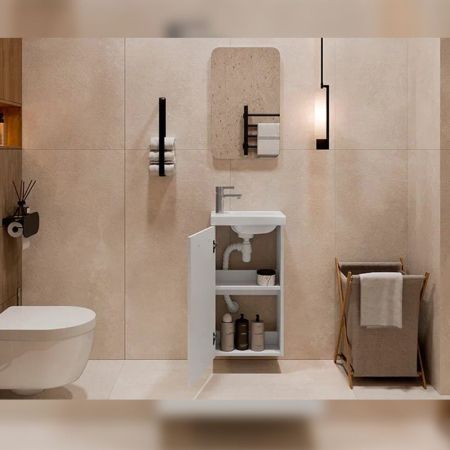 Тумба под раковину подвесная Velvex Estea tp.EST.MOD.40.1D, 40 см, артикул tp.EST.MOD.40.1D