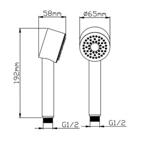 Лейка для душа G.Lauf UHS-1104, хром