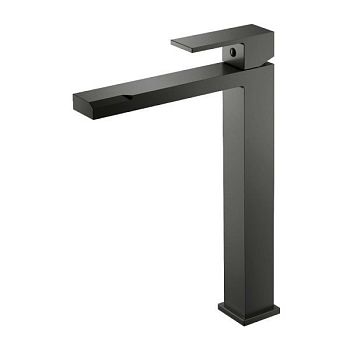 Смеситель для раковины высокий Knotlor KN-24/GM, оружейная сталь