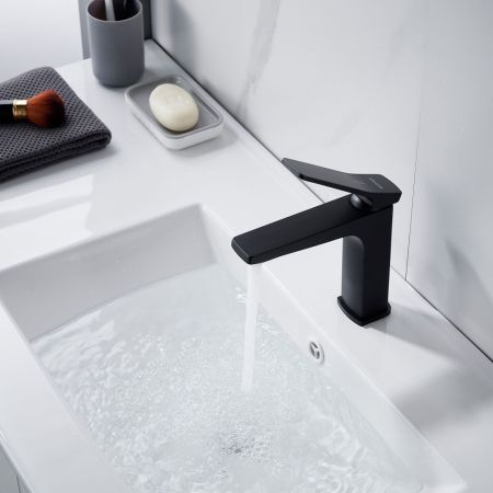 Смеситель для раковины Shevanik S4601H, черный, артикул S4601H