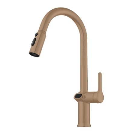 Смеситель для кухни с индикатором температуры Knotlor KN-100/RB, бронза, артикул KN-100/RB