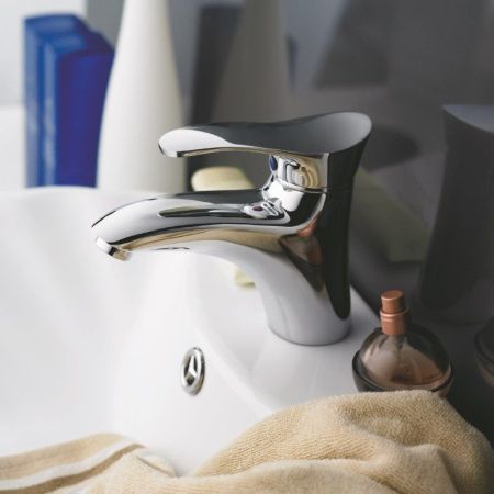 Смеситель для раковины Cron CN1001, хром