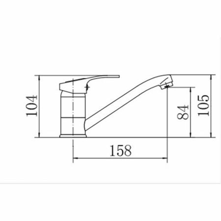 Смеситель для кухни FASHUN A4537-2, хром