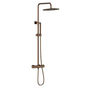 Душевая система с термостатом Knotlor SS-24/RB, бронза