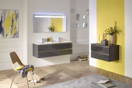 Двойная подвесная раковина-столешница для установки на мебель, 140 х 46 см Jacob Delafon EXAA112-Z-00