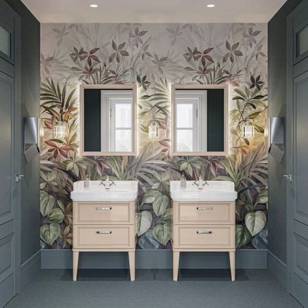 Зеркало POMPEI 60, камео бежевый глянцевый