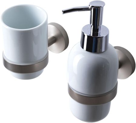 Стакан Allen Brau Priority 6.31002-BN белый/никель браш, артикул 6.31002-BN