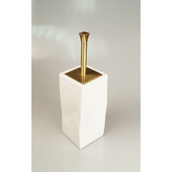 Stil Haus Prisma, напольный керамический ёрш, цвет бронза - белая керамика