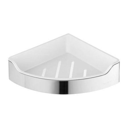 Полка SAMBA металлическая угловая, 218x218x63мм, хром, Sapho, артикул SB109