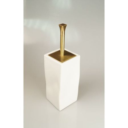 Stil Haus Prisma, напольный керамический ёрш, цвет бронза - белая керамика, артикул PR796(25-BI)