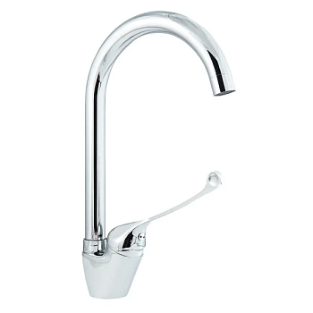 Смеситель для кухни с хирургической ручкой Славен СЛ-ОД-Х22, хром