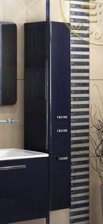 Подвесной шкаф-колонна Акватон Валенсия 1A123803VAG3L Белый жемчуг левый, артикул 1A123803VAG3L