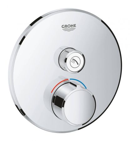 Внешняя часть смесителя GROHE Grohtherm SmartControl на 1 выход, хром (29144000)