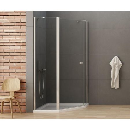 Душевое ограждение NEW TRENDY NEW SOLEO  100x80x195 K-0739 (хром), артикул K-0739