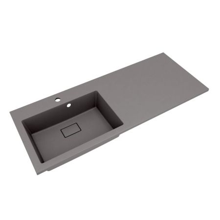 Раковина Florentina Аванти 120 см 10.310.0L120.307, серый шёлк, артикул 10.310.0L120.307