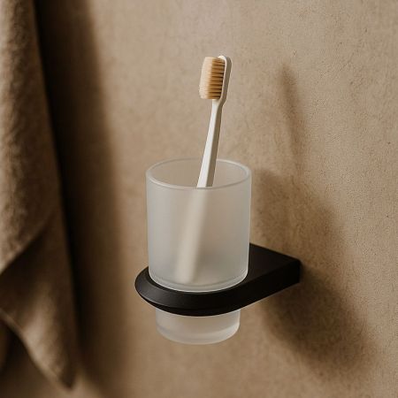 Стакан для ванной комнаты Knotlor SC103BL, черный, артикул SC103BL