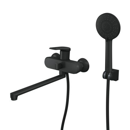 Смеситель для ванны с длинным поворотным изливом RUSH Nevis (NE1735-51Black), артикул NE1735-51Black