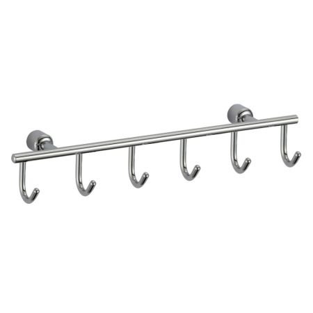 Планка с крючками Savol S-005256, хром, артикул S-005256