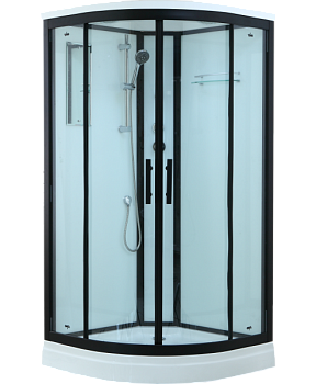 Душевая кабина Timo Standart T-6609 B 90x90 профиль Черный стекло прозрачное