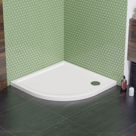 Акриловый душевой поддон Lavinia Boho One 37011800, полукруглый, 80 х 80 см, артикул 37011800